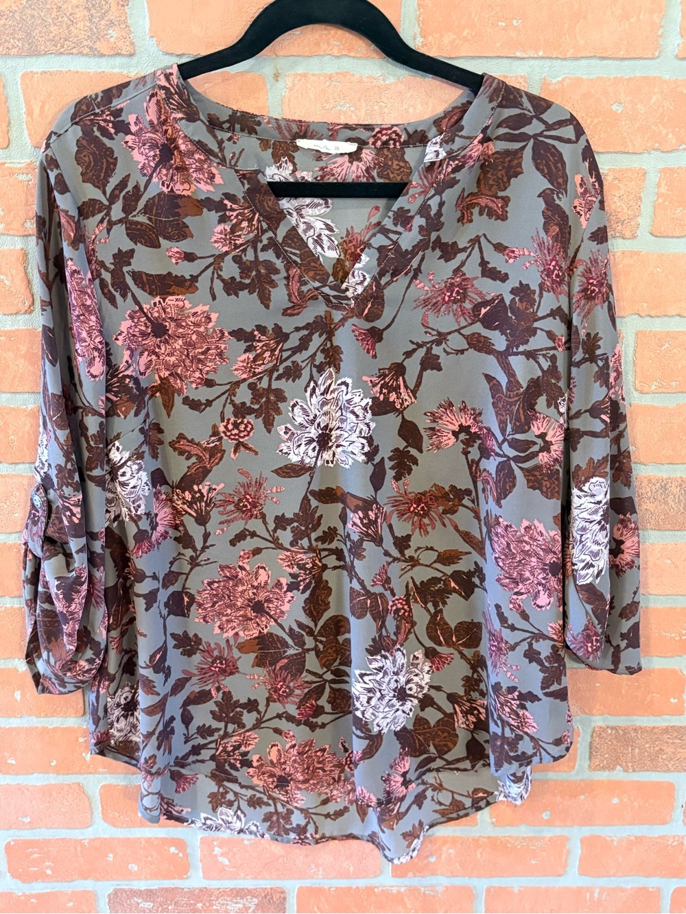Maurice’s- Atwood Floral V-Neck Women's Blouse, Size 0X